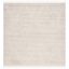 Nomadic Artistry 8' Square Beige Wool & Synthetic Boho-Chic Area Rug