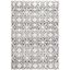 Isabella Grey and Ivory Hand-knotted Round Area Rug