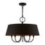 Palma Modern Retro 5-Light Black Drum Pendant Chandelier