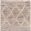 Natura Brown and Natural Handwoven Wool Square Area Rug