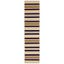 Cabana Classic Stripe Sisal 2'x8' Reversible Outdoor Rug in Blue