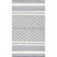 Ivory Stripe Kilim 6' x 9' Hand Woven Wool-Cotton Rug