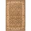 Elegant Artisan Light Green & Beige Wool Area Rug, 4' x 6'