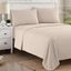 Twin Beige Ultra Soft Microfiber 4-Piece Sheet Set