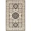 Ivory and Grey Hand-Knotted Wool Area Rug 2' x 3'