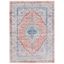 Hand-Knotted Beige & Orange Synthetic Round Area Rug, 4' x 6'