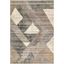 Adrienne Gray and Beige Abstract Synthetic Area Rug