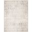 Ivory & Grey Synthetic 8' x 10' Hand-Knotted Area Rug