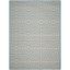 Chic Blue/Bone Geometric 9' x 12' Indoor/Outdoor Synthetic Area Rug