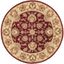 Heritage Red and Gold 6' Round Wool Area Rug