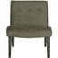 Forest Green Mid-Century Modern Birch Accent Chair