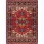 Elanor Traditional Dark Red Hand-knotted Synthetic Area Rug