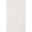 Ivory Hand-Tufted Wool Rectangular Area Rug 3' x 5'