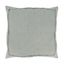 Blue Linen Ruffled Square Throw Pillow, 20x20