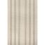 Lauren Liess Ivory and Beige Striped Wool 4' x 6' Area Rug