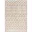 Nude High Pile Shag Southwest Print Area Rug