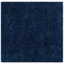 Navy Square Synthetic Easy-Care Hand-Knotted Shag Rug