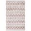 Taupe and Ivory 8' x 10' Flat Woven Synthetic Area Rug