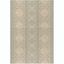 Aqua Cream Bliss 8' x 10' Reversible Flat Woven Area Rug