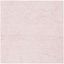 6' Square Pink and Ivory Hand-Tufted Wool Area Rug