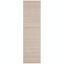 Beige Braided Hand-Tufted Wool Runner Rug 2'3" x 8'