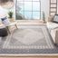 Natura Cream and Navy Handwoven Wool 6' x 9' Area Rug