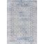 Ivory and Light Grey Synthetic Reversible Area Rug