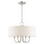 Blossom Brushed Nickel 4-Light Drum Pendant