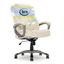 Beige High Back Leather Executive Swivel Office Chair