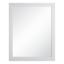 Shorewood 30-Inch White Wood Framed Rectangular Mirror