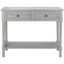 Distressed Gray Pinewood Hallway Table with Storage