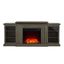 Festivo 71" Brown Farmhouse TV Stand with Electric Fireplace