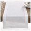 White Hemstitch Design Polyester Table Runner 16"x120"