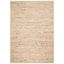 Coastal Charm Hand-Woven Beige Wool Rectangular Rug