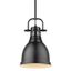 Matte Black Mini Steel Pendant Light