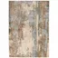 Abstract Industrial Gray 5'3" x 7'3" Synthetic Area Rug