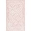 Pink and Ivory Hand-Tufted Wool Floral Area Rug