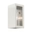 Winfield Brushed Nickel Rectangular Clear Glass Outdoor Sconce