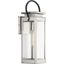 Union Square Stainless Steel Wall Lantern with Clear Glass