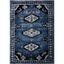 Elysian Blue-Black Hand-Knotted Easy-Care Synthetic Area Rug