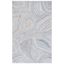 Harmonious Hues Blue Abstract Wool Blend 4' x 6' Area Rug