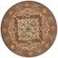 Heritage 6' Round Rust Hand-Tufted Wool Area Rug