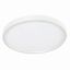 White Glass 12'' Round LED Flush Mount Light