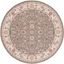 Ivory Elegance 3' Round Hand-Knotted Wool Area Rug