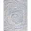 Blue and Beige Abstract Wool 8' x 10' Area Rug