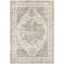 Beige Blue Rectangular 5' x 7' Synthetic Outdoor Rug