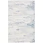 Ivory and Blue Handmade Wool Abstract Area Rug