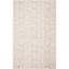 Handmade Abstract Tufted Wool Area Rug, 8' x 10', Beige and Light Brown