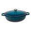 Dark Teal Enameled Cast Iron 5 Qt. Dutch Oven Braiser