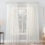 Eggshell Sheer Tab Top Polyester Curtain Panel 59" x 84"